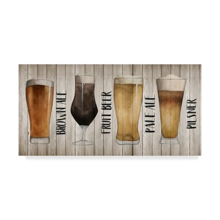 Grace Popp 'Beer Chart I' Canvas Art,24x47